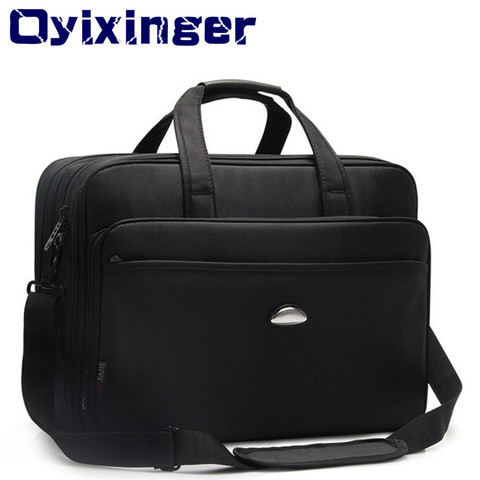 Large Capacity 17 Inch Laptop Briefcases Men Black Waterproof Notebook Bags Male Travel Shoulder Bag For MacBook Hp Dell Lenovo ► Photo 1/6