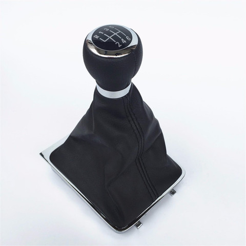 5/6 Speed Car Gear Shift Knob Stick Gaiter Boot Frame With Cover Case Kit For VW Passat B6 2005 2006-2012 Gear Shifter Knob ► Photo 1/6