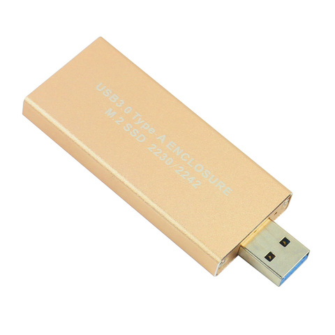 LS31-21A M.2)to USB3.0 SSD Enclosure Straight Intert Type Solid State Hard Disk Adapter for NGFF 2230/2242 ► Photo 1/6