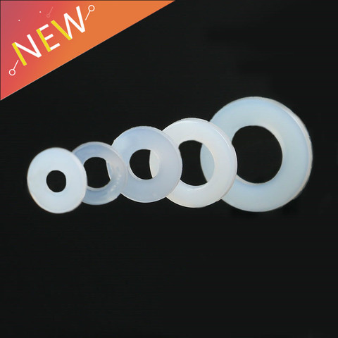 100Pcs Plastic Nylon Insulation Flat Washer DIN125 ISO7089 M3 M4 M6 M8 Washer Plated Flat Spacer Seals Washer Gasket Ring NL03 ► Photo 1/4