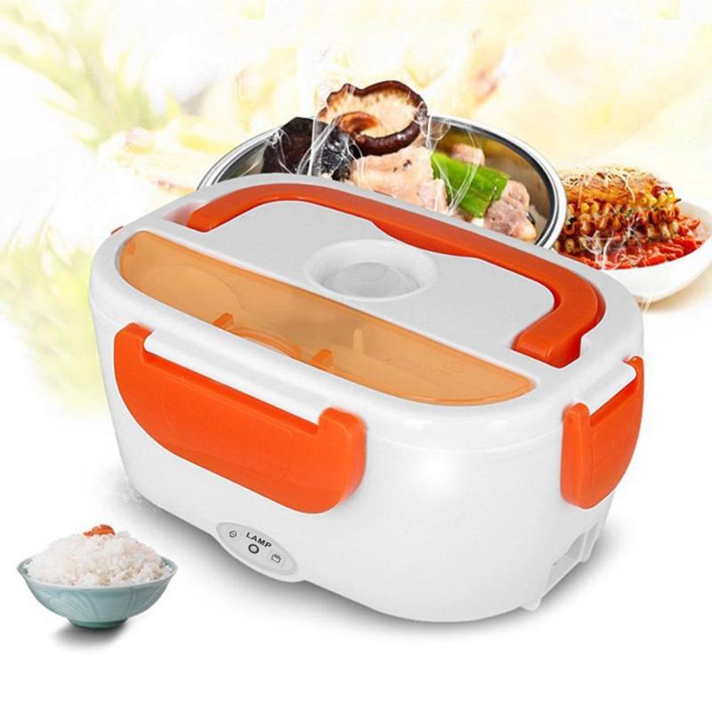 Portable Electric Heating Lunch Box Food Heater Rice Container Box for Home Cars 