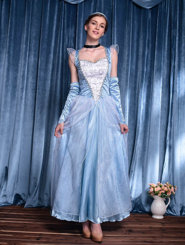 Halloween Cinderella Costume Sexy Princess Snow Whit Fantasia Fancy Dress For Adult Women ► Photo 1/4