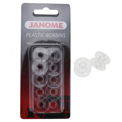 Plastic Bobbins x10 in Packet for All Janome Home Use Model 200122005 ► Photo 1/6