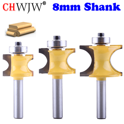 1Pc 8mm Shank Bullnose Router Bit Set C3 Carbide Tipped Woodworking cutter ► Photo 1/5