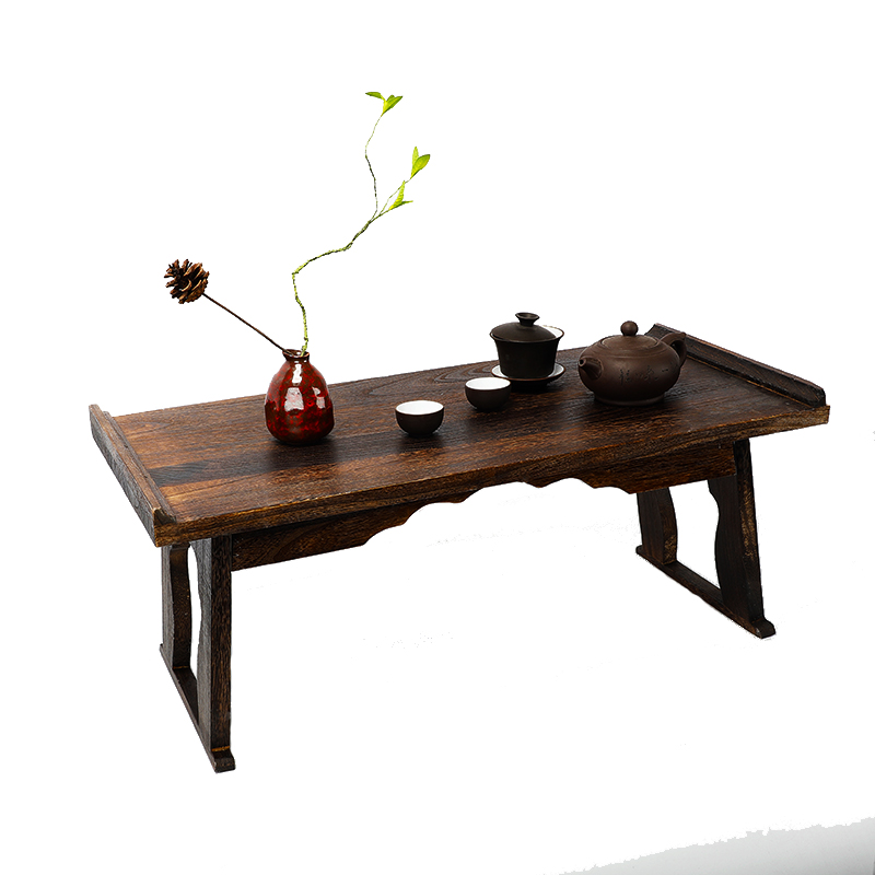 History Review On Wood Antique, Asian Folding Tea Table
