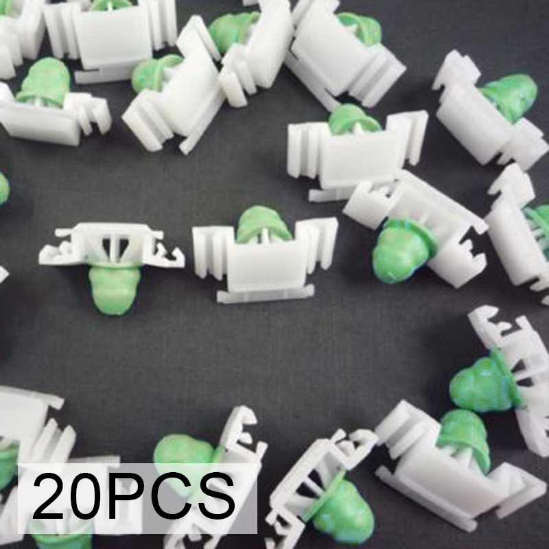 20pcs/set Car Clips Retainer W/ Rubber Boot For BMW E36 318Ti M42 M3 51132251394 White+Green Car Clips ► Photo 1/2
