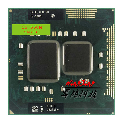 Intel Core i5-560M i5 560M SLBTS 2.6 GHz Dual-Core Quad-Thread CPU Processor 3W 35W Socket G1 / rPGA988A ► Photo 1/1