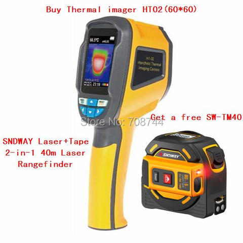 Fast Delivery IN STOCK HT-02 HT-02D Handheld Thermal Imaging Camera Infrared Thermometer IR Thermal Imager Camera ► Photo 1/6