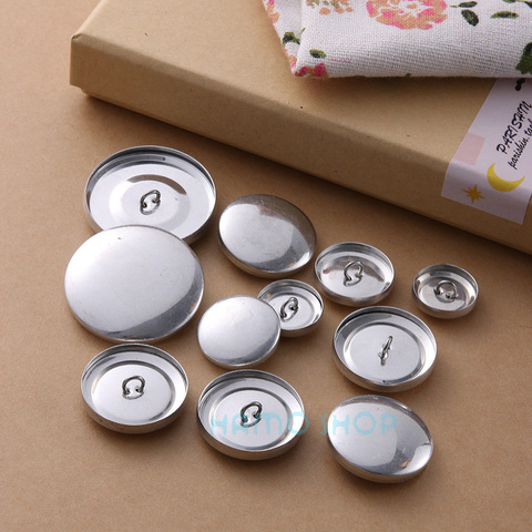 Round Fabric Cloth Covered Button Metal DIY Bag Cloth Buckle Kits Press Bread Button Cloth Base With 1 Set Hand Tools ► Photo 1/6