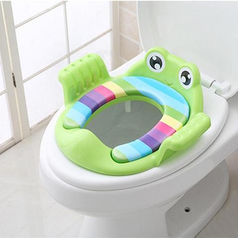 Kids Cartoon Frog Baby Potties Seat Ring Pad with Armrests for Toddler Girls Boys Trainers Potty Toilet Cushion WC Assistant ► Photo 1/6