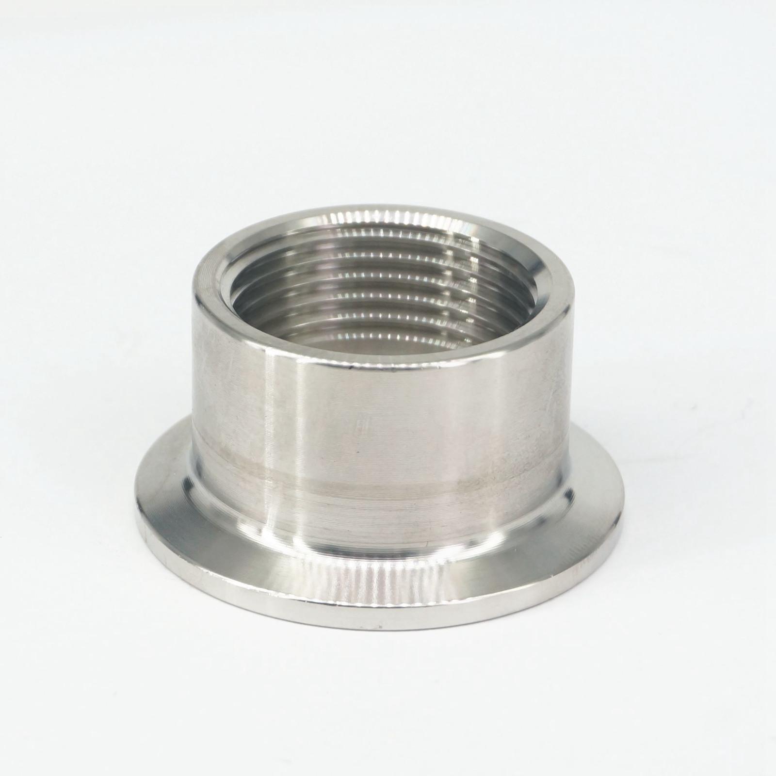 304 Stainless Steel Sanitary Tri Clamp Male BSPT Threaded Ferrule for Homebrew