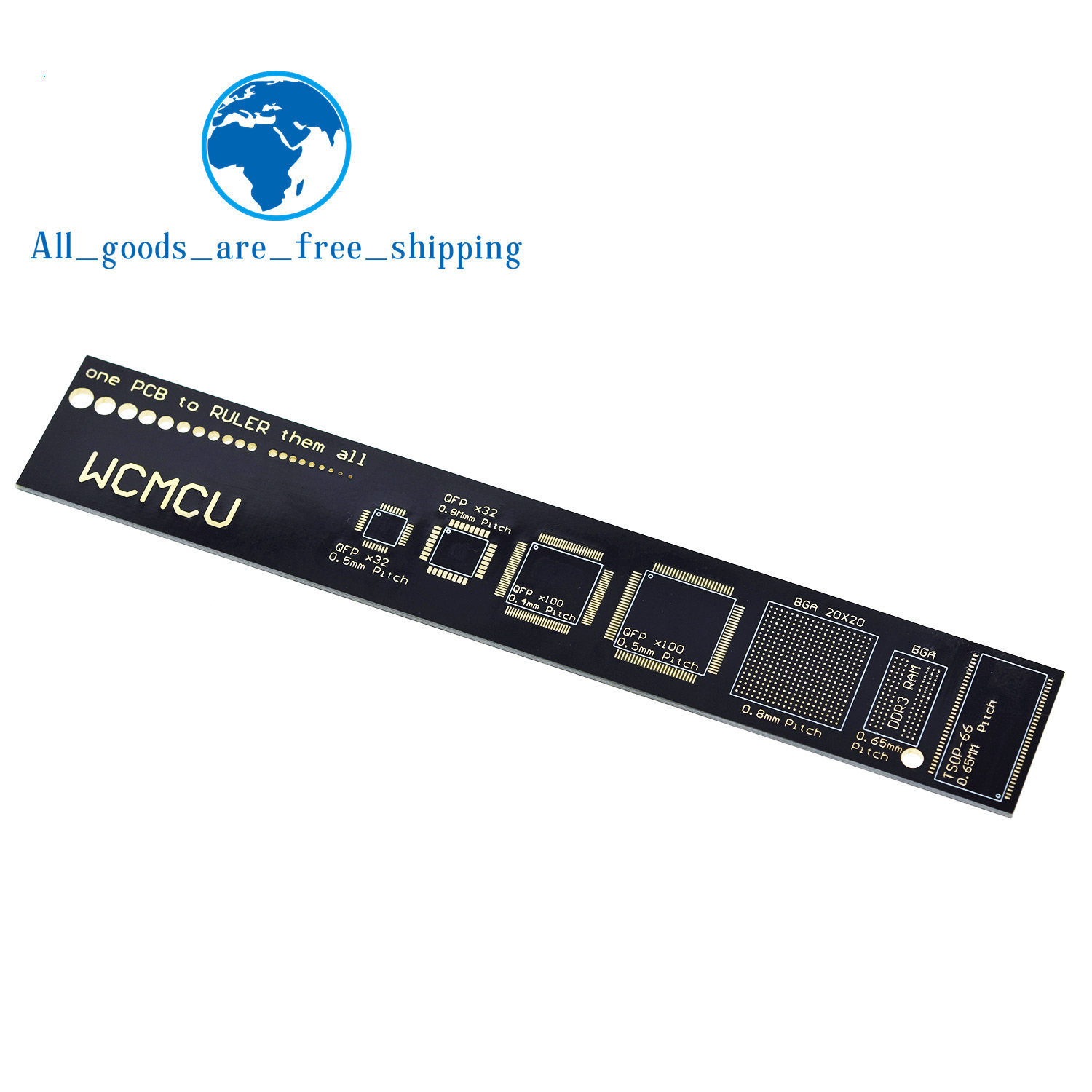 PCB Ruler v2-6" for Electronic Engineers/Geeks/Makers/Arduino Fans 
