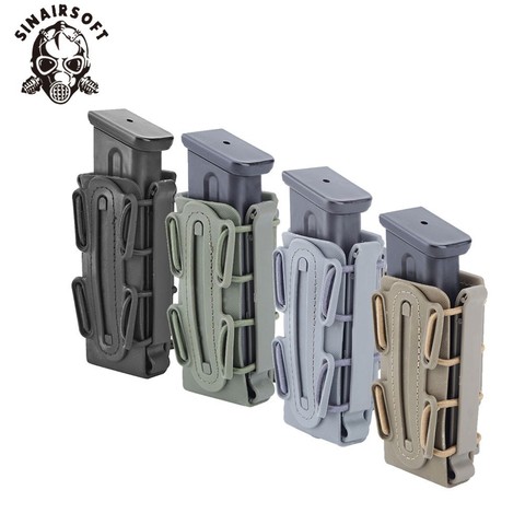 Hot 9mm Molle Pistol Mag Military Magazine Pouch Holster Fastmag With Belt Clip And Molle Soft Shell Mag Pouch Plastic Pouch ► Photo 1/6