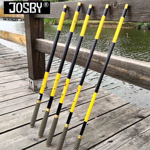 NEW Ultralight SuperHard 3.6/4.5/5.4/6.3/7.2 Meters Stream Hand Pole Carbon Fiber Casting Telescopic Fishing Rods Fish Tackle ► Photo 1/6