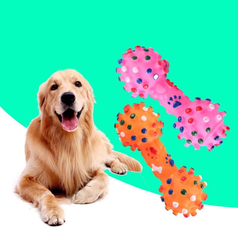 Pet Dog Toy Interactive Puppy Chew Bones Toys  Rubber Training Supplies 