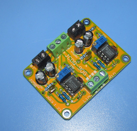 HIFI NE5534 DC Buffer Stereo OP-AMP Preamplifier Preamp Board support OPA627 AD847 AD797 OPA637 Single op amp Module ► Photo 1/5