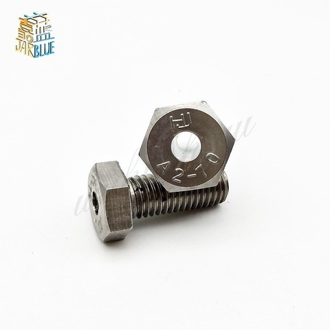 1pcs M4 M5 M6 304 Stainless Steel Hollow Hex Head Screw Lamp With Hole Screw Bolts 8mm-30mm Length ► Photo 1/3