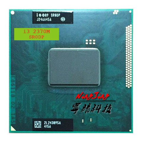 Intel Core i3-2370M i3 2370M SR0DP 2.4 GHz Dual-Core Quad-Thread CPU Porcessor L2=512M L3=3M 35W Socket G2 ► Photo 1/1