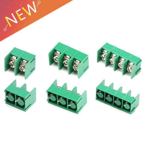 10PCS/lot 7.62 mm KF7.62 - 2P 3P 4P MG 762 - 2 3 4 Pin Can be spliced Screw Terminal Block Connector Black 7.62mm Pitch ► Photo 1/6