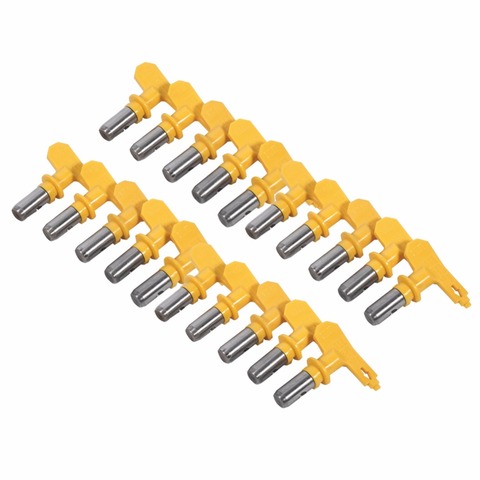 10Pcs Paint Spray Gun Tip Nozzle Accessories Home Graden Tool Set Useful Reversible Tungsten Steel Tool ► Photo 1/6