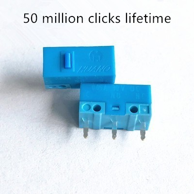 New Arrival original Huano blue shell blue dot Mouse micro switch micro button 50 million clicks lifetime gold alloy contactor ► Photo 1/1