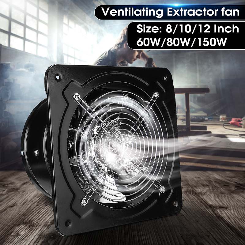 4'' Inline Duct Ventilator Booster Kitchen Extractor Exhaust Fan Air Blower 220V 