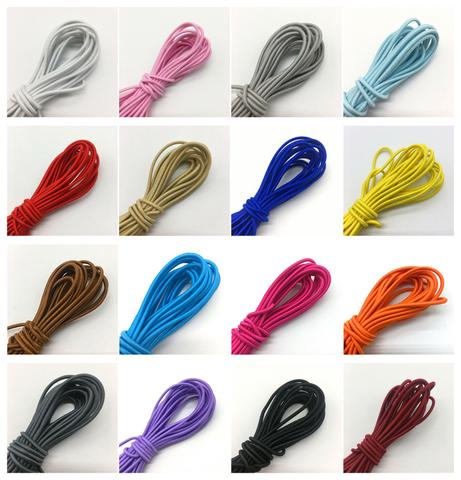 2.5mm Colorful High-Elastic High-Quality Round Elastic Band Round Elastic Rope Rubber Band Elastic Line DIY Sewing Accessories ► Photo 1/1