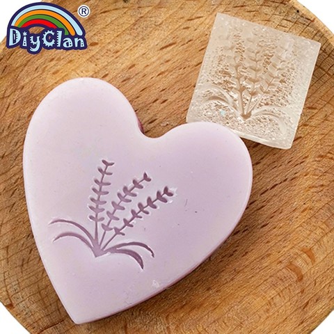 Lavender Handmade Soap Stamp Grass Seal Soap Mold Z0076YZ ► Photo 1/5