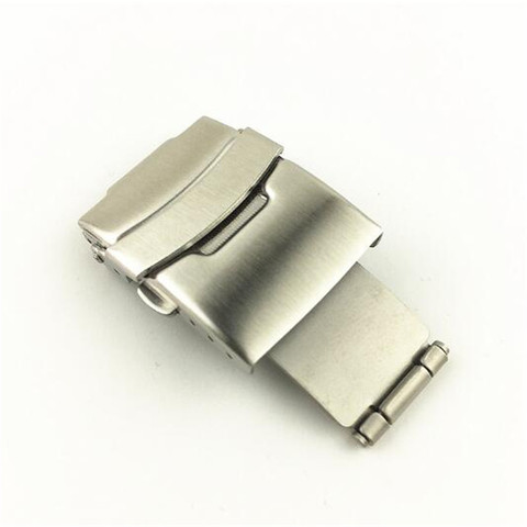 Stainless Steel Watchband Strap Flip Lock Butterfly Deployment Clasp Watch Fold Deployant Buckle 16/18/20/22/24/26mm ► Photo 1/6