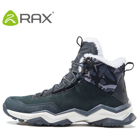 RAX Waterproof Hiking Shoes Men Winter Outdoor Sneakers for Men Snow Boots Plush Mountain Snowboots Outdoor Tourism Jogging Shoe ► Photo 1/6