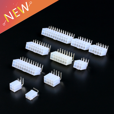 10pcs 5557 4.2mm Automotive wiring connector right angle female 1-12 pin for PC/computer graphics card on board 3 pin connector ► Photo 1/2