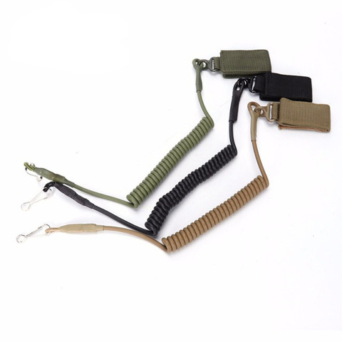Molle Airsoft coil sling military backpack hunt pistol tool elastic belt spring rope lanyard strap bag gun handgun shooting ► Photo 1/1