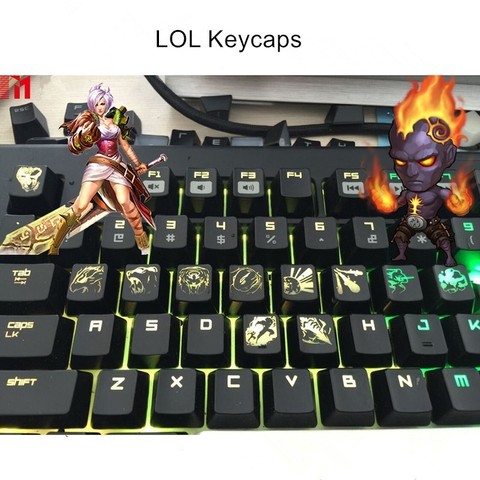 Custom LOL Hero Skill And Head Portrait Keycap Personality Translucent Mechanical Keyboard Key Caps ► Photo 1/5