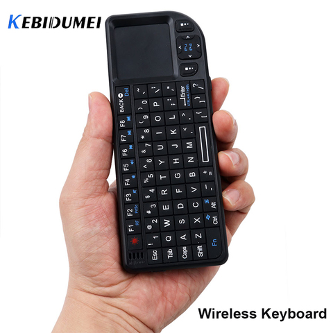 Kebidumei Mini Wireless Keyboards Air Mouse 2.4G Handheld Touchpad For Gaming Portable Keyboards For Phone Smart TV Box Android ► Photo 1/5