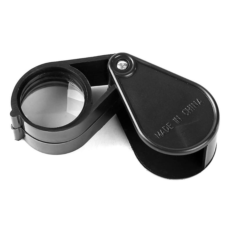 6X/8X/10X Mini Pocket Folding Magnifier Jewelry Magnifying Glass HD Eye  Glass Loupe Glass Lens Portable Magnifier