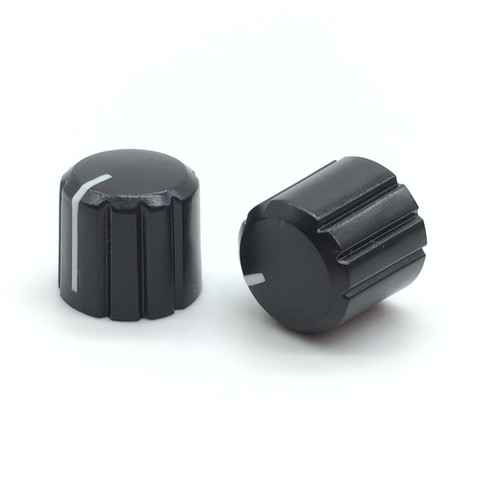 10pcs Potentiometer Switch Roatry Encoder Switch Caps Black Plastic Knob 15x13.5mm Half Shaft Plum Shaft Type ► Photo 1/6