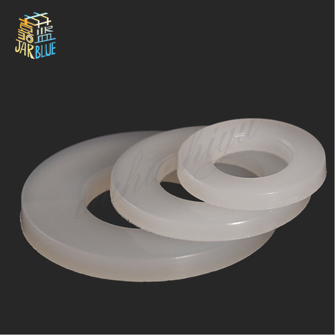 200pcs 500Pcs  DIN125 ISO7089 M2 M2.5 M3 M4 M5 M6 M8 M21 White Plastic Nylon Washer Plated Flat Spacer Seals Washer Gasket Ring ► Photo 1/2