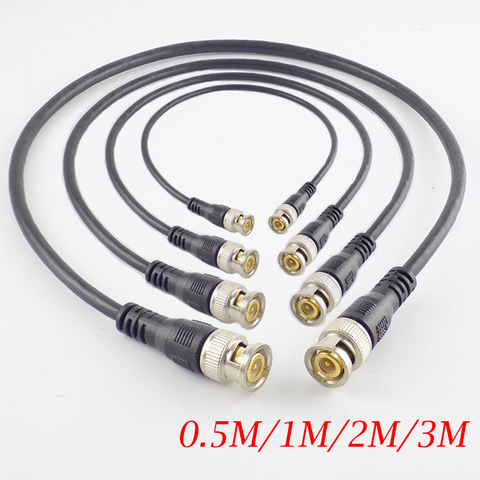 0.5M/1M/2M/3M BNC Male to male Adapter Cable RG58 Cord For BNC Home Extension Connector Adapter wire for Security Camera CCTV ► Photo 1/6