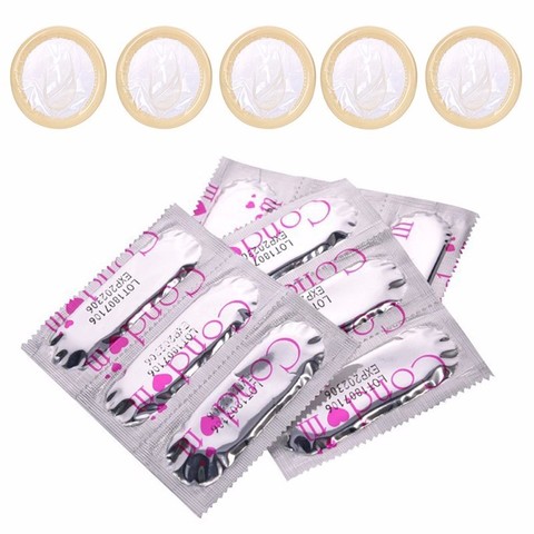 10pcs Large Oil Condom for Man Sex Dotted G Spot Condoms Delay Safer Contraception Female Condom Intimate Erotic Toys for Men ► Photo 1/5