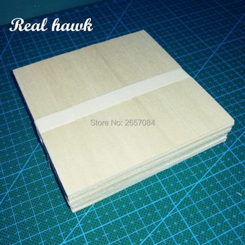 5pcs AAA+ Balsa Wood Sheet ply 100x100x2mm Model Balsa Wood Can be Used for Military Models etc Smooth DIY  free shipping ► Photo 1/6