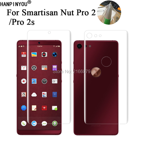 For Smartisan Nut Pro 2 / Pro 2s Soft TPU Front Back Full Cover Screen Protector Transparent Protective Film + Clean Tools ► Photo 1/6