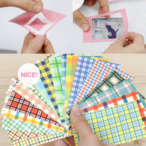 Colorful 20 Sheets Craft Paper Scrapbooking Gift Photo Decoration Stickers Polaroid Masking Craft Tape Paper Washi ► Photo 1/6