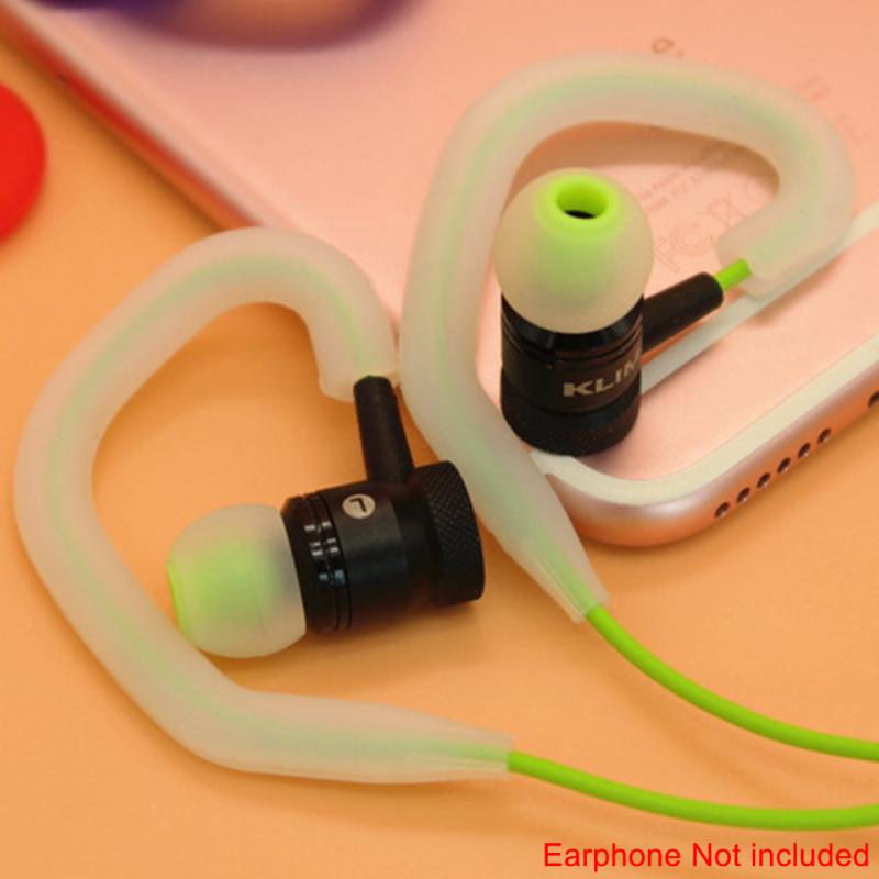 1 Pair Ear Hook Eco-friendly Earphone Holder Waterproof Soft Sports Loop Hanger Earhook Silicone Earphone Accessories  #7 ► Photo 1/6