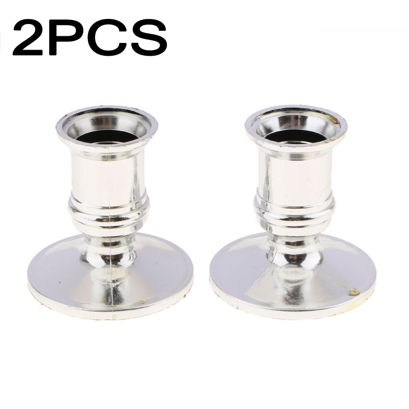 2pcs Plastic Candle Base Holder Pillar Candlestick Stand For Electronic Candles holder Christmas Party Home Wedding Decoaration ► Photo 1/6