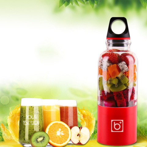 Portable Electric Juicer Cup Fruit Blender Maker Bottle Mixer USB  Rechargeable
