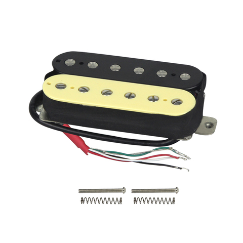 FLEOR 1PCS Alnico 5 V Pickup Double Coil Humbucker Electric Guitar Pickup Neck 50mm Zebra Color ► Photo 1/1