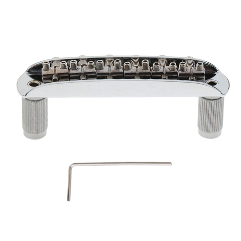 Chrome Bridge Assembly Set for Jazzmaster Mustang Style Guitar Parts Instrument Accessories ► Photo 1/6