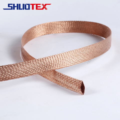 Encrypted pure copper shielding wire anti-interference electromagnetic bare copper telescopic braided net sheathed snake skin ne ► Photo 1/5