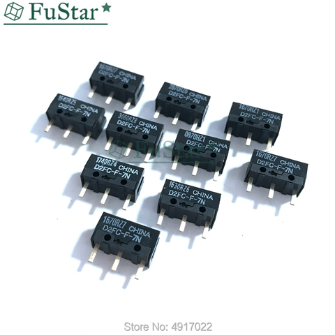 10PCS/LOT New 10M Authentic OMRON Mouse Micro Switch D2FC-F-7N Mouse Button Fretting D2FC-E-7N D2FC 3Pin ► Photo 1/5