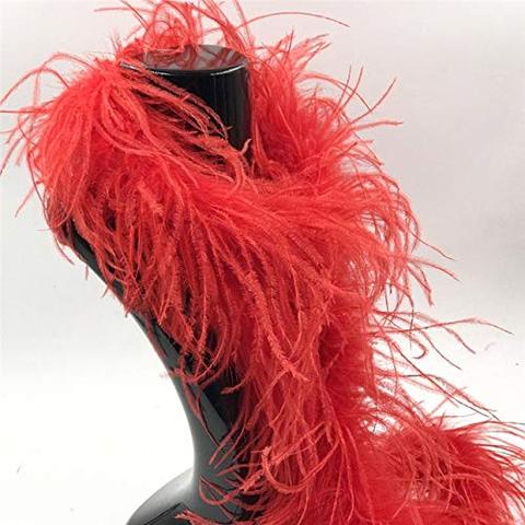 Feathers Boa Ostrich Feather Fluffy Strips Feather Boa For Party Wedding  Dress Decoration - 2 Yards Turkey Feathers For Crafts Feather Costume Diy  Dec